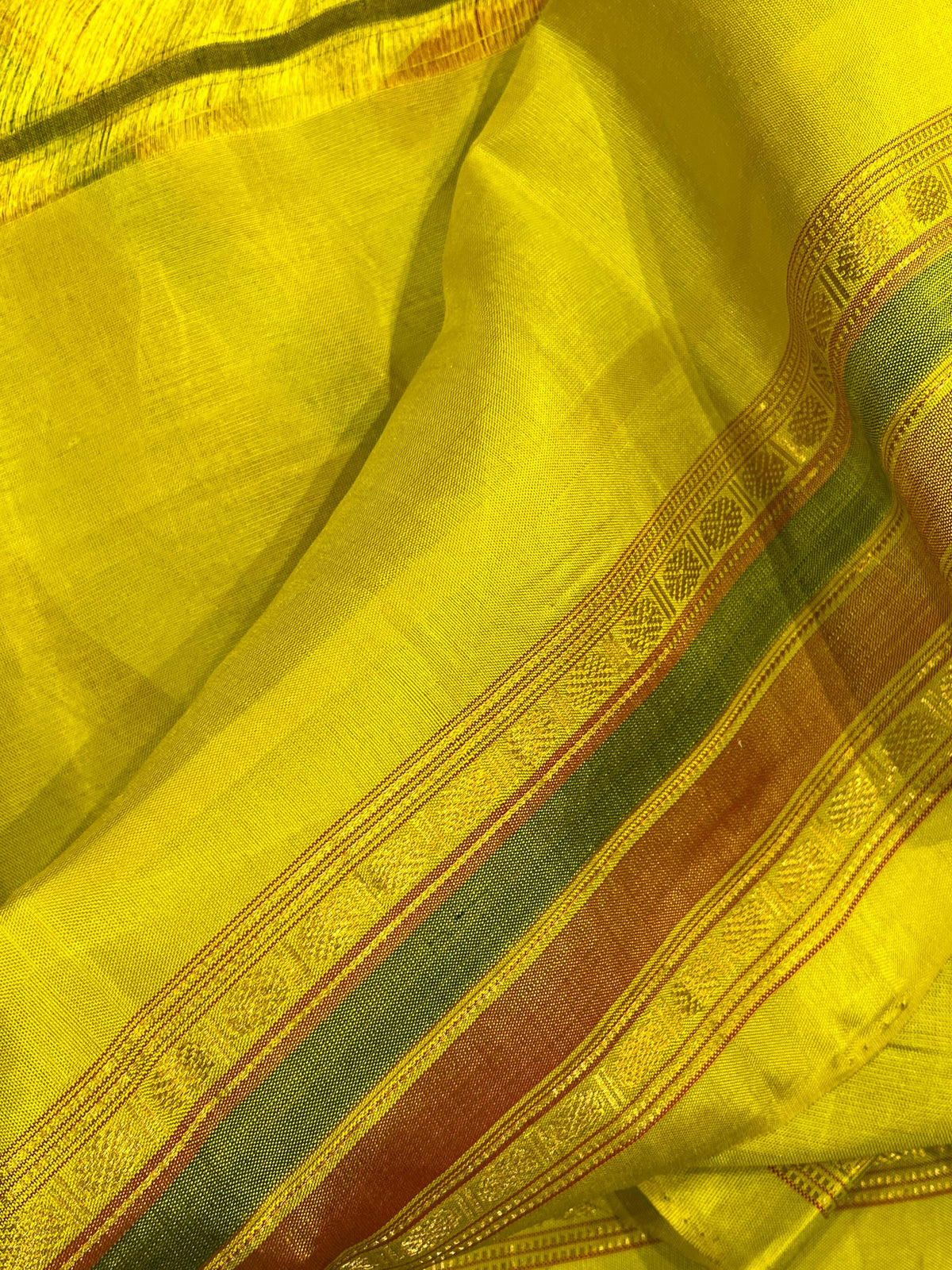GREEN SICO PURE HANDLOOM GADWAL SAREE