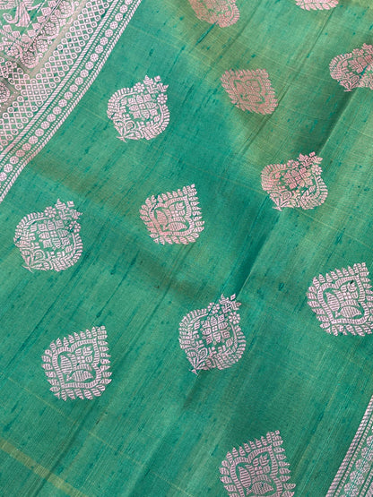 BLUSH PINK SILK PURE HANDLOO GADWAL SAREE