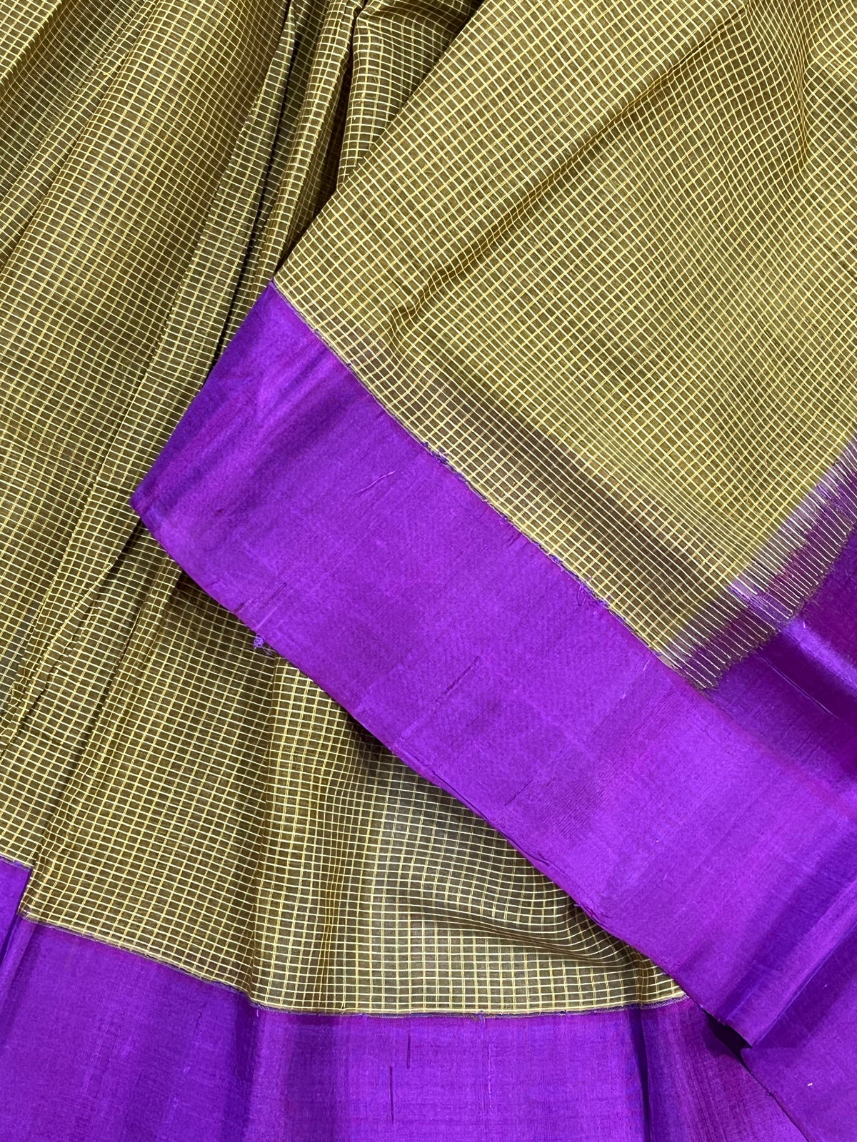 MUSTARD YELLOW COTTON PURE HANDLOOM GADWAL SAREE