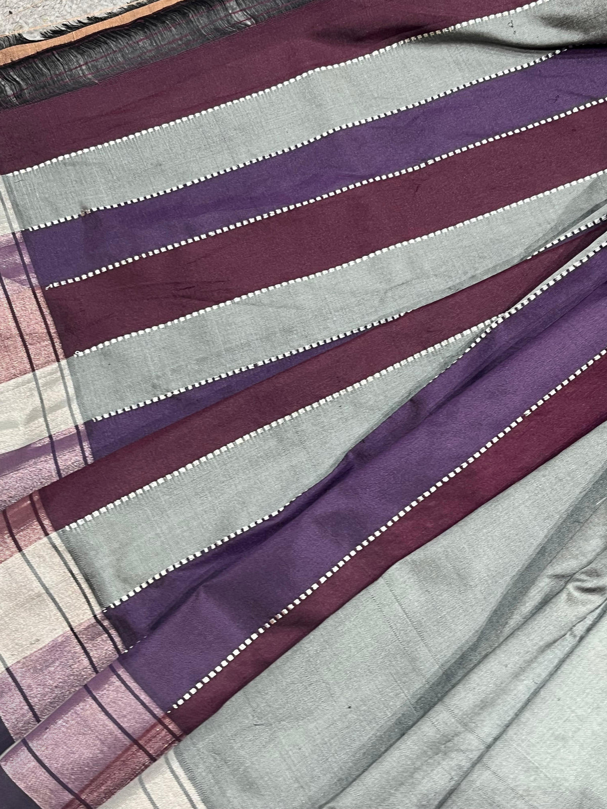 DEEP WINE PURPLE SILK PURE HANDLOOM PAITHANI SAREE