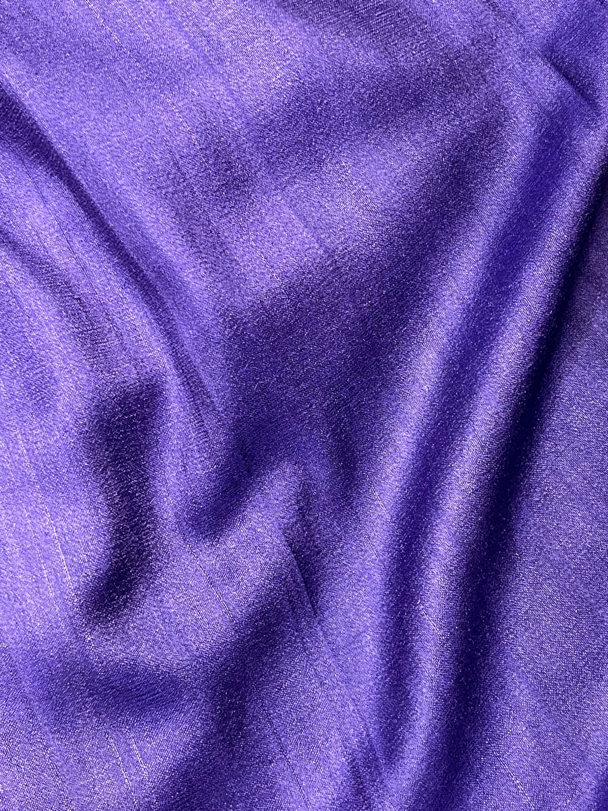 ROYAL PURPLE TASSAR GEORGETTE PURE HANDLOOM BANARASI SAREE