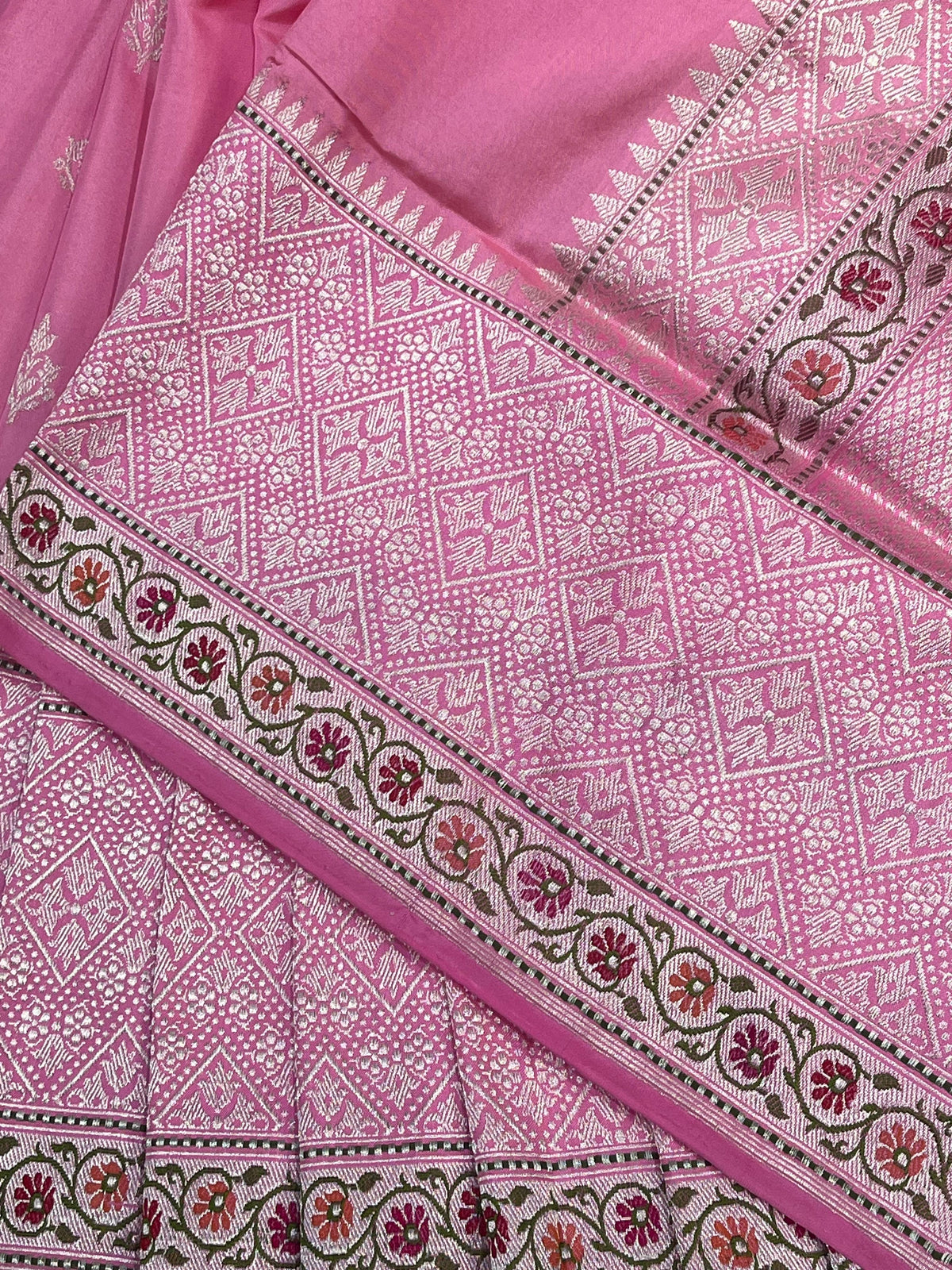 PINK SILK PURE HANDLOOM BANARASI SAREE
