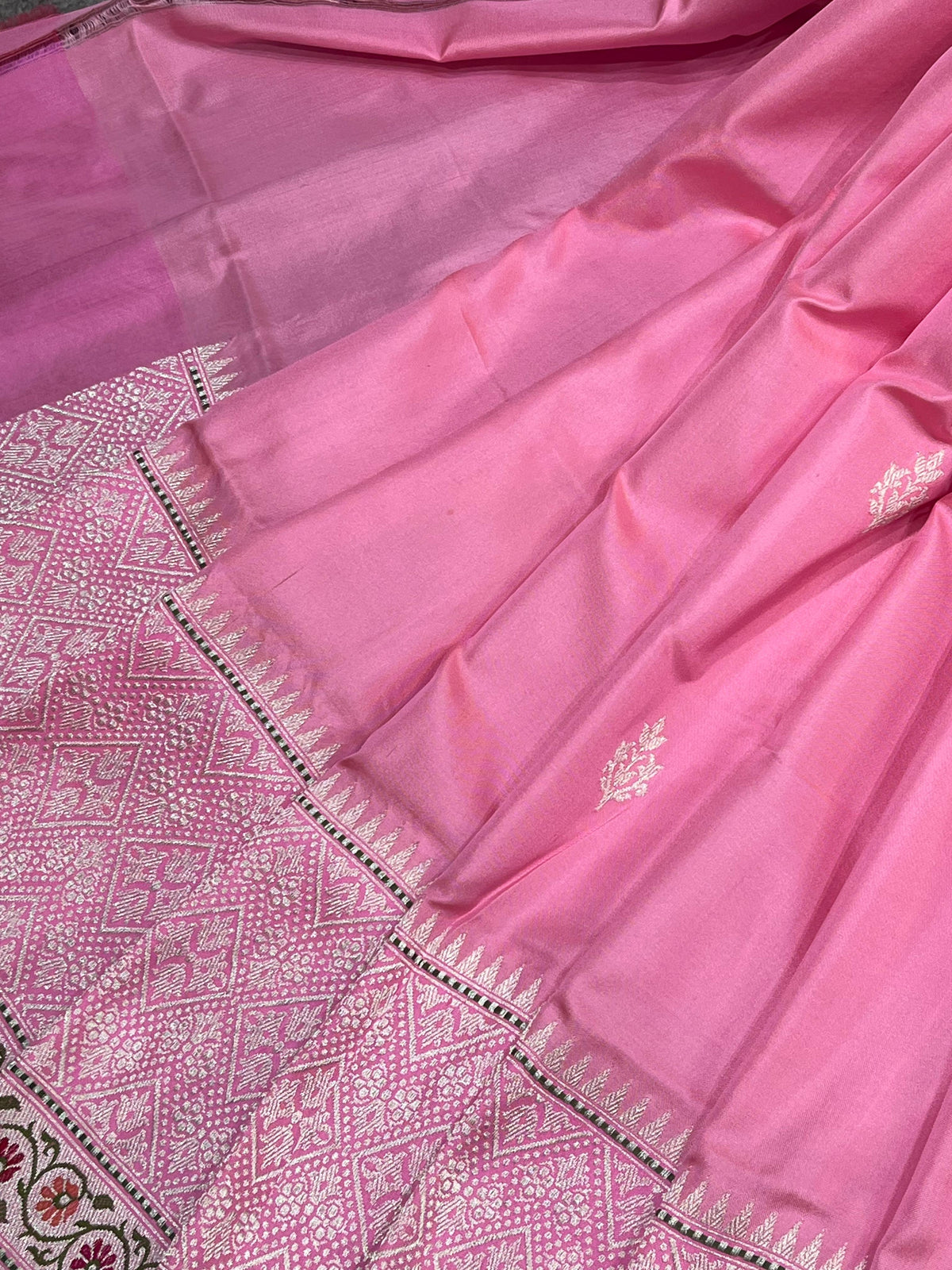 PINK SILK PURE HANDLOOM BANARASI SAREE