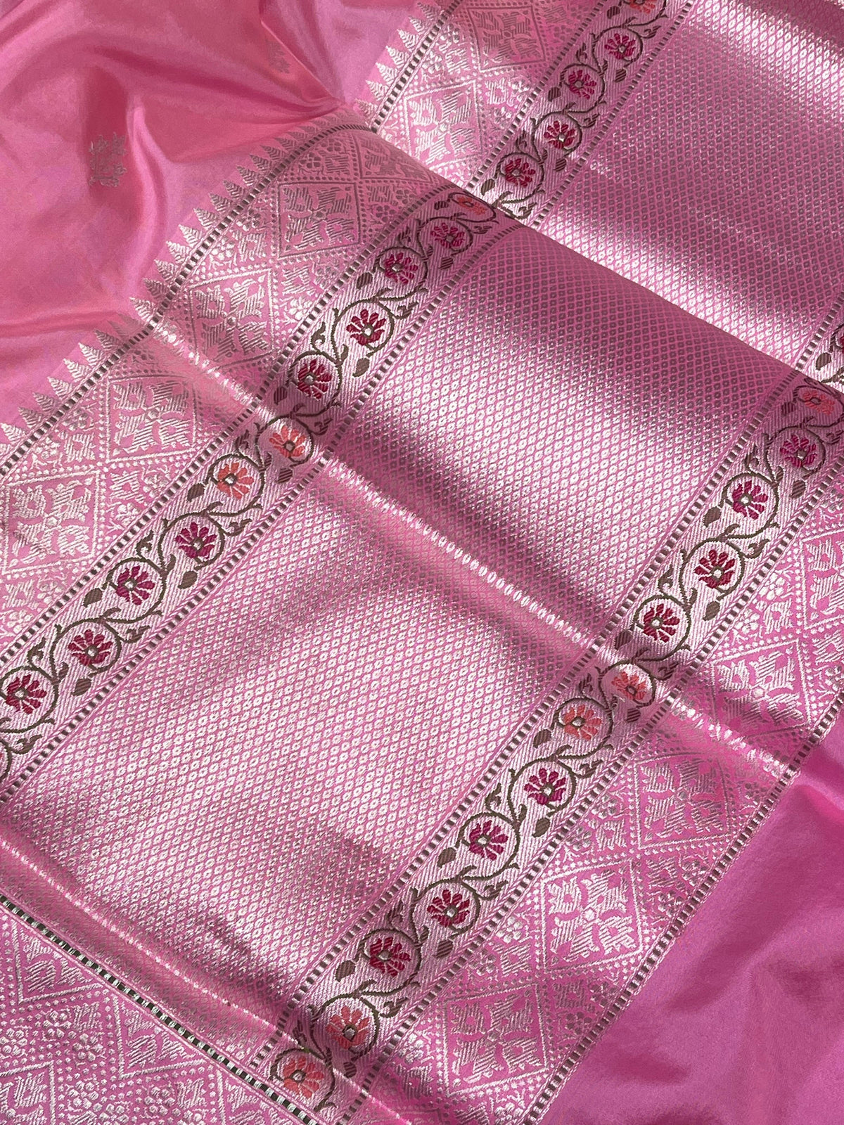 PINK SILK PURE HANDLOOM BANARASI SAREE