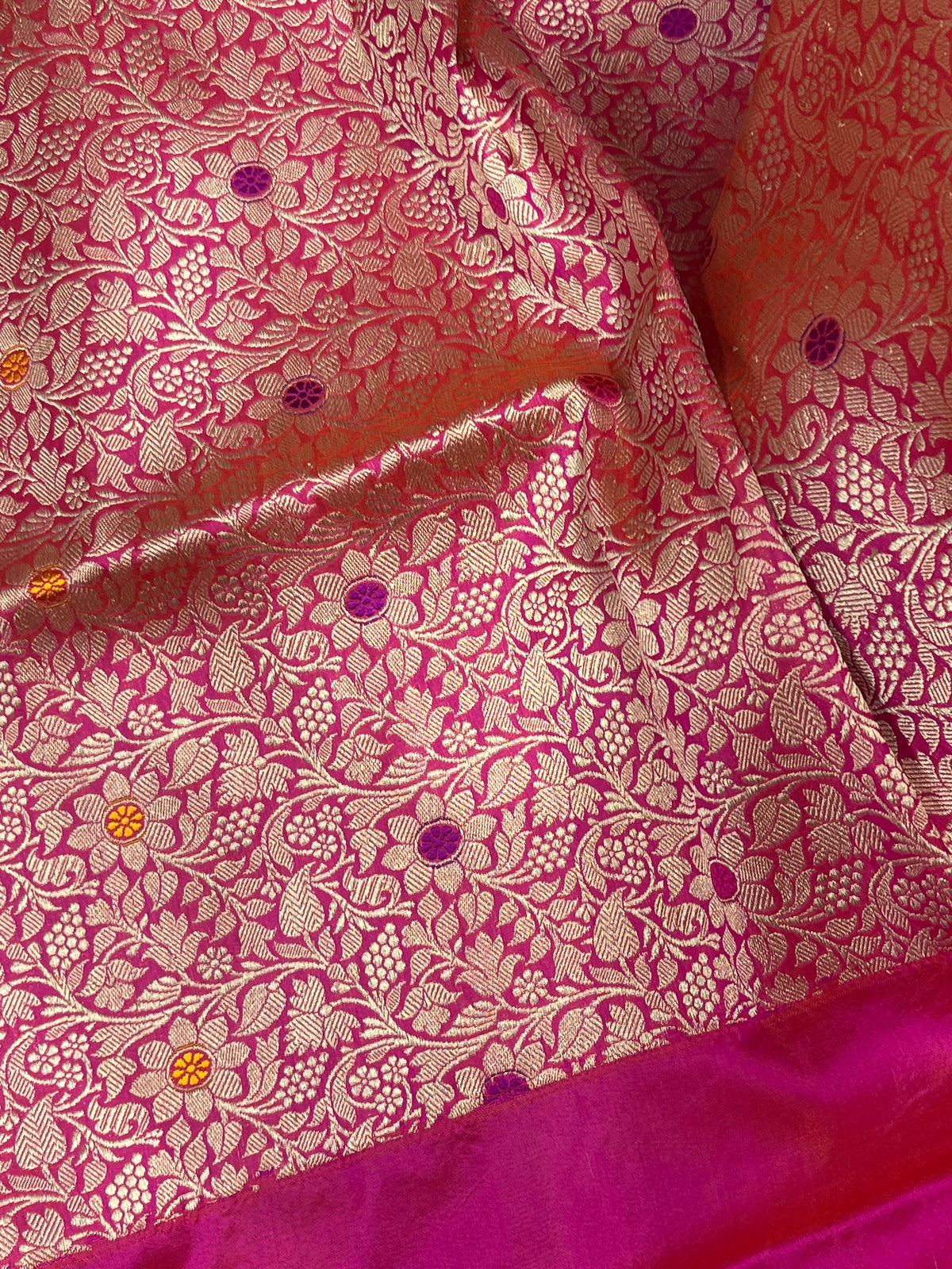 IVORY TISSUE SILK PURE HANDLOOM BANARASI SAREE