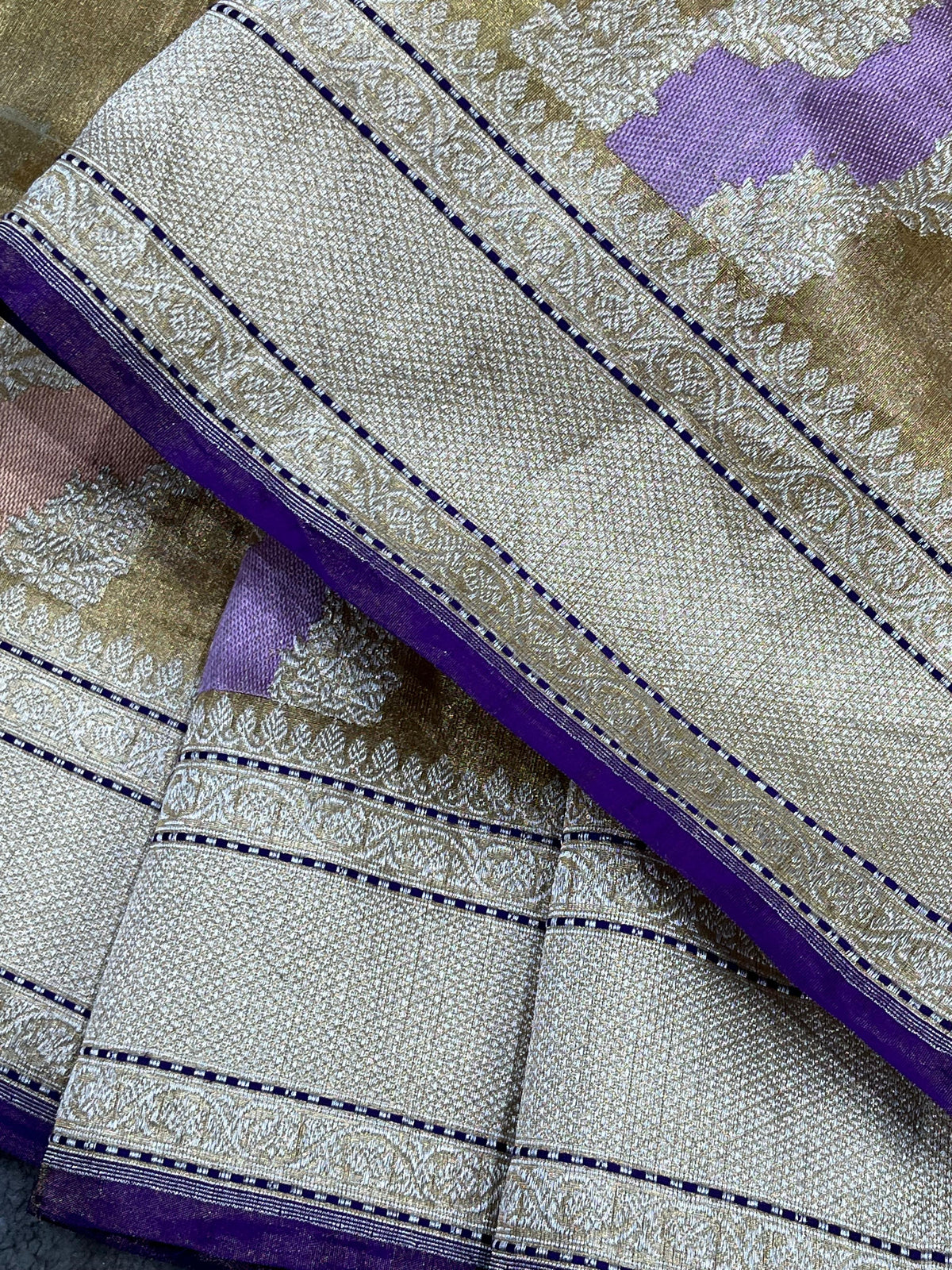 ANTIQUE GILD TISSUE RANGCART PURE HANDLOOM BANARASI SAREE