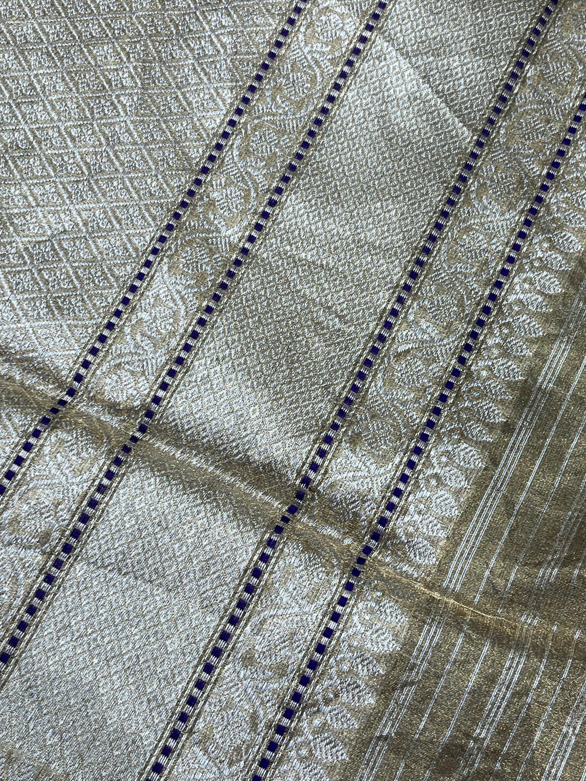 ANTIQUE GILD TISSUE RANGCART PURE HANDLOOM BANARASI SAREE