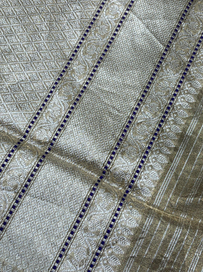 ANTIQUE GILD TISSUE RANGCART PURE HANDLOOM BANARASI SAREE