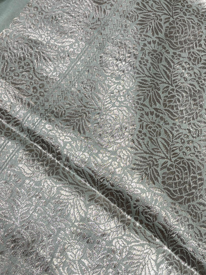 SAGE GREEN SILK PURE HANDLOOM BANARASI SAREE