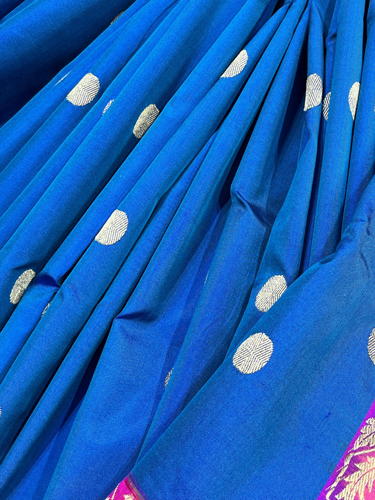 ROYAL BLUE SILK PURE HANDLOOM BANARASI SAREE