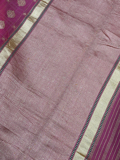 PINK COTTON PURE HANDLOOM BANARASI SAREE
