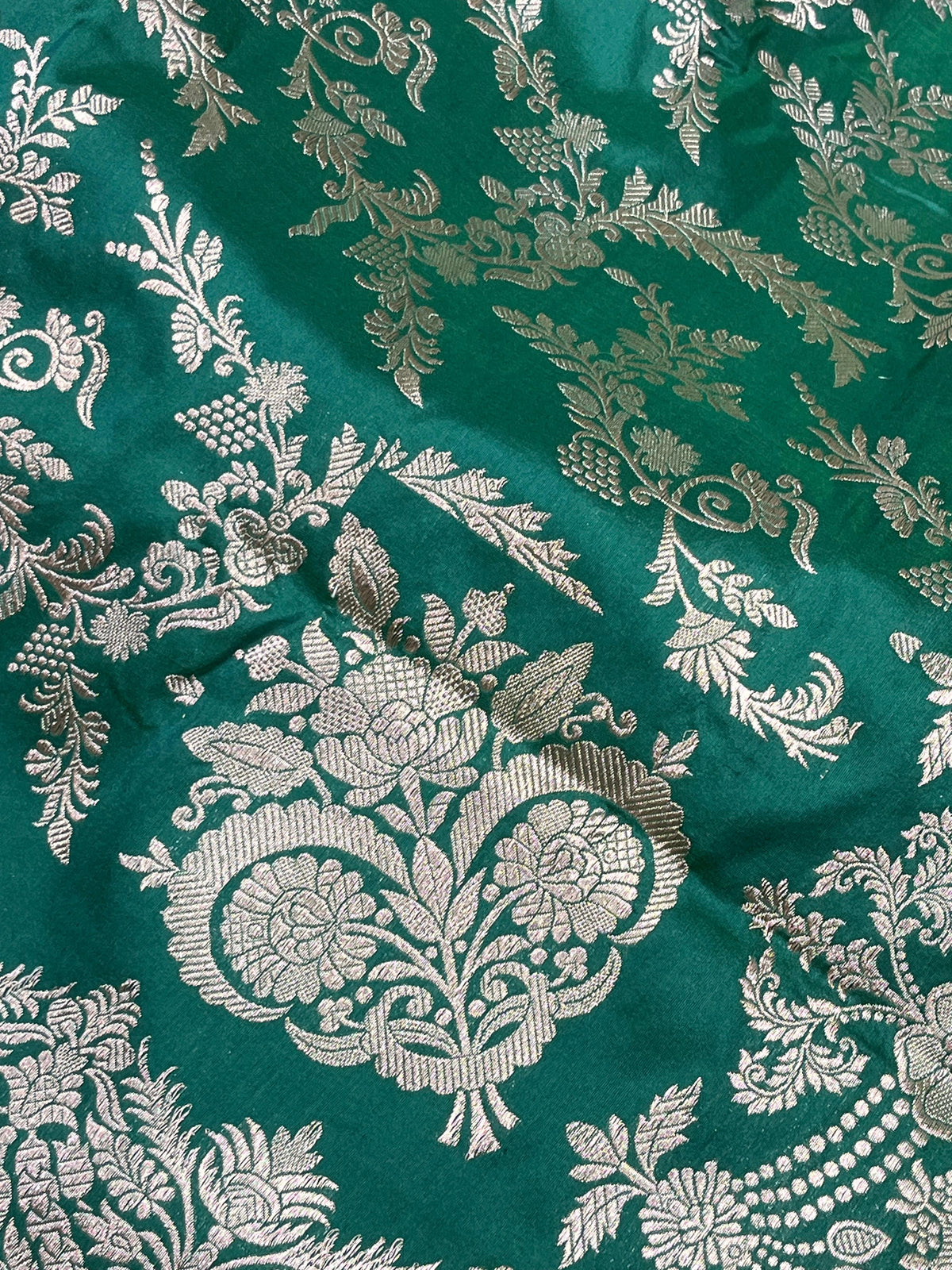 GREEN SILK PURE HANDLOOM BANARASI SAREE