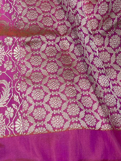 ROYAL BLUE SILK PURE HANDLOOM BANARASI SAREE