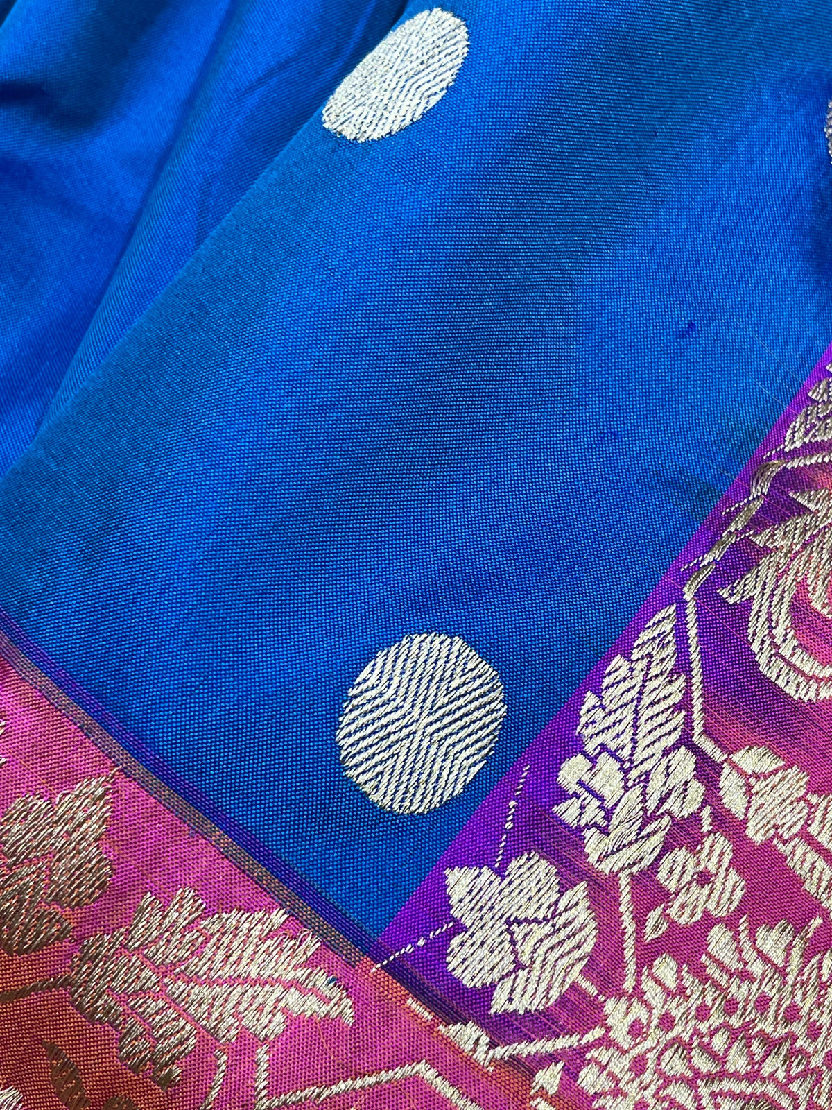 ROYAL BLUE SILK PURE HANDLOOM BANARASI SAREE
