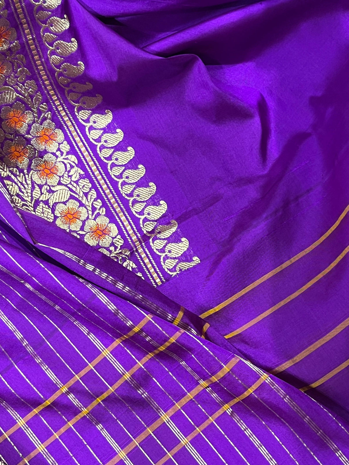 PEACOCK BLUE SILK PURE HANDLOOM BANARASI SAREE
