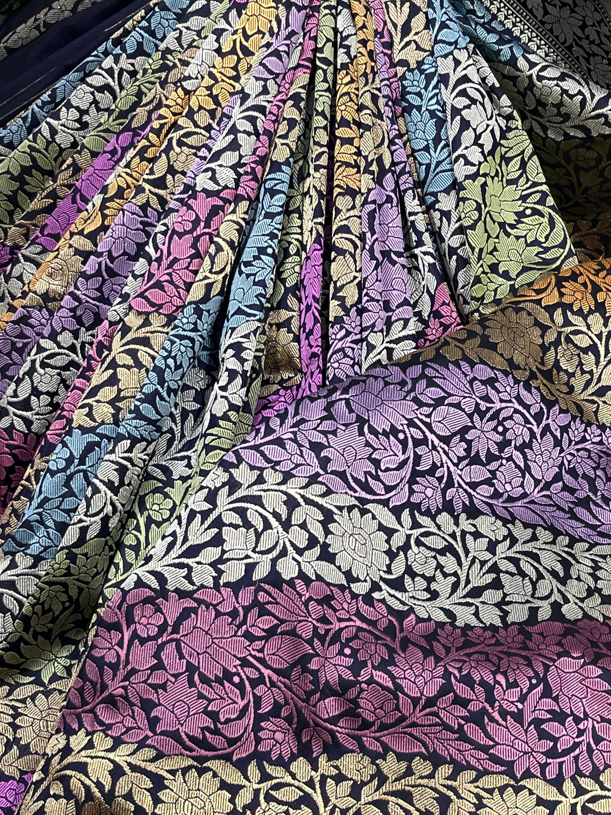 DEEP BLUE RANGCART SILK PURE HANDLOOM BANARASI SAREE