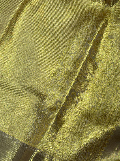 RANI PINK TISSUE PURE HANDLOOM KANJIVARAM SAREE