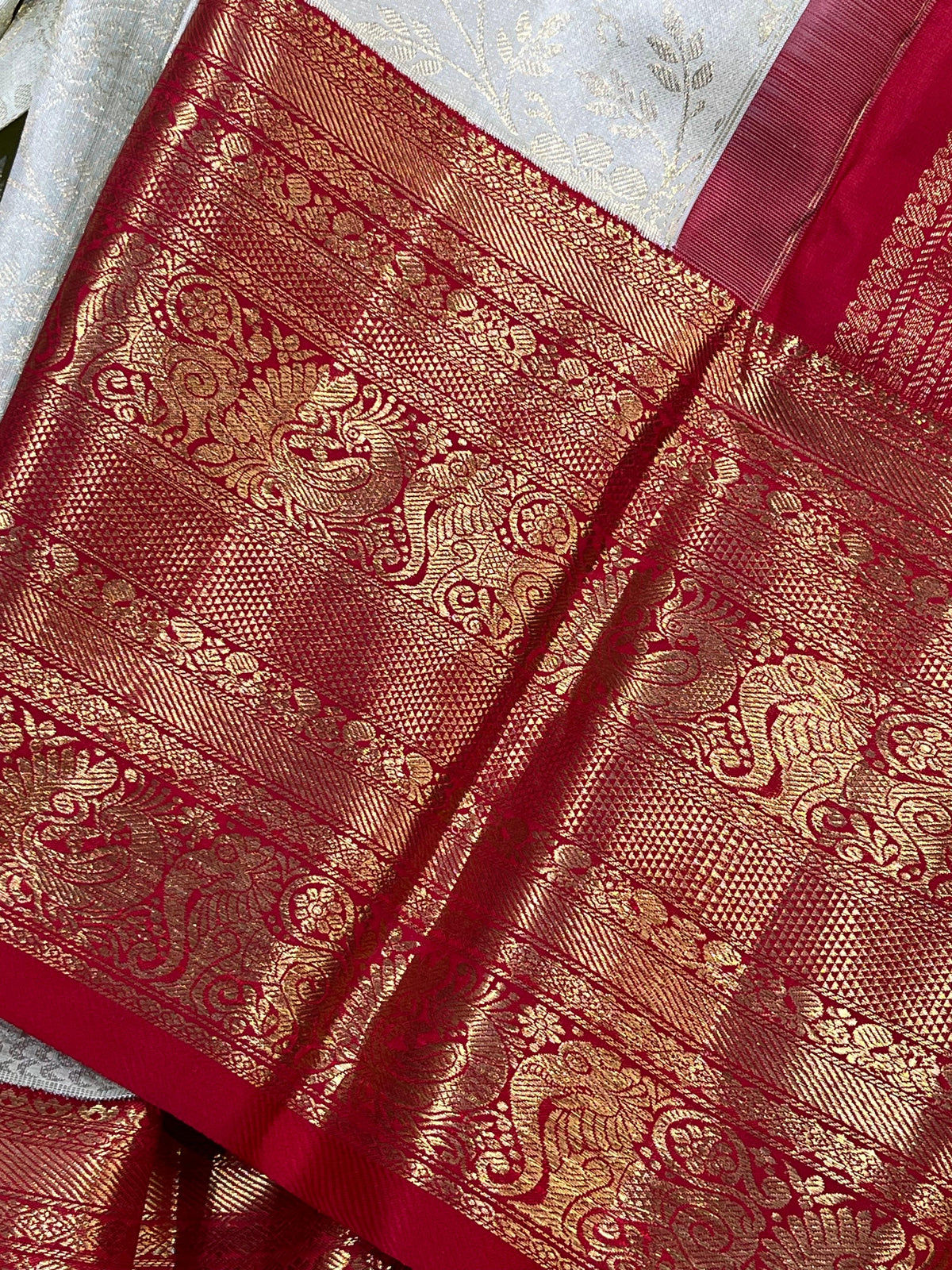 PISTA GREEN SILK PURE HANDLOOM KANJIVARAM SAREE