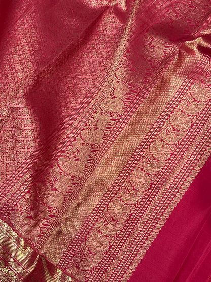 PISTA GREEN SILK PURE HANDLOOM KANJIVARAM SAREE