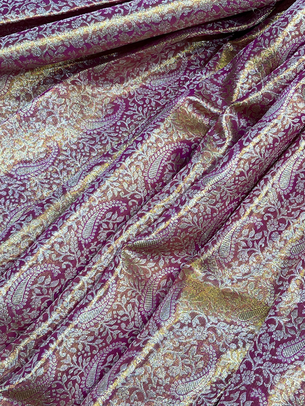 RANI PINK TISSUE PURE HANDLOOM KANJIVARAM SAREE