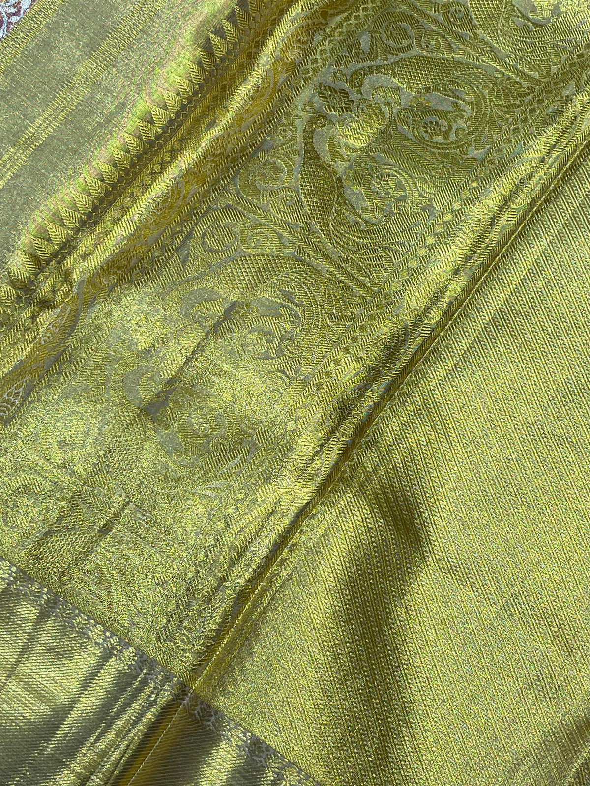 RANI PINK TISSUE PURE HANDLOOM KANJIVARAM SAREE