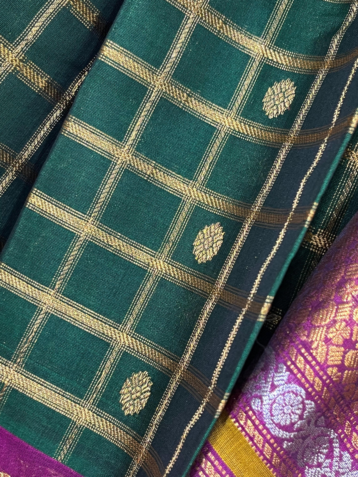 GREEN SICO PURE HANDLOOM KANJIVARAM SAREE