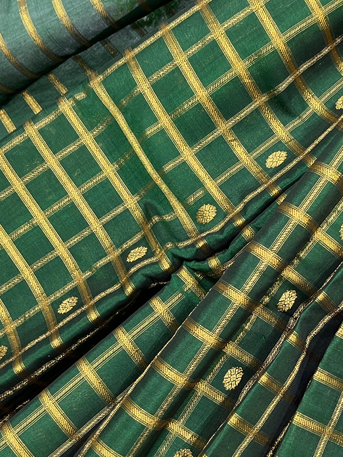 GREEN SICO PURE HANDLOOM KANJIVARAM SAREE