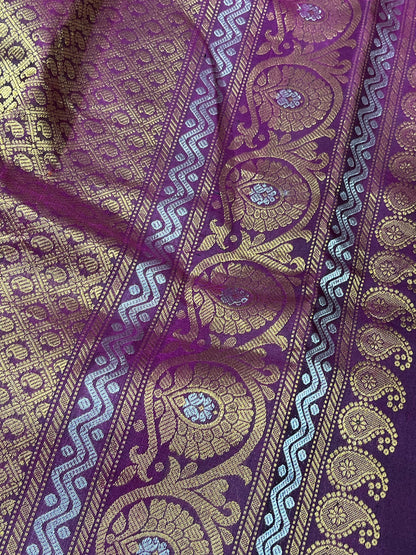 GREEN SICO PURE HANDLOOM KANJIVARAM SAREE