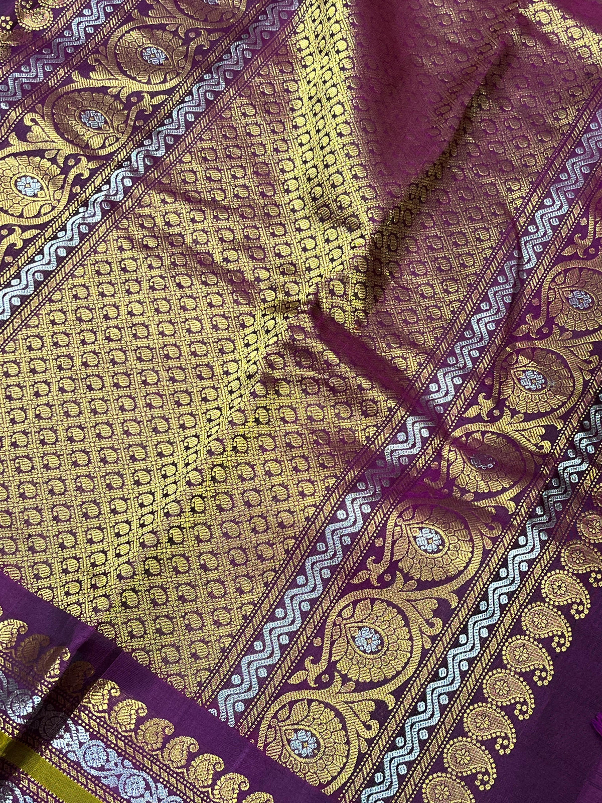 GREEN SICO PURE HANDLOOM KANJIVARAM SAREE