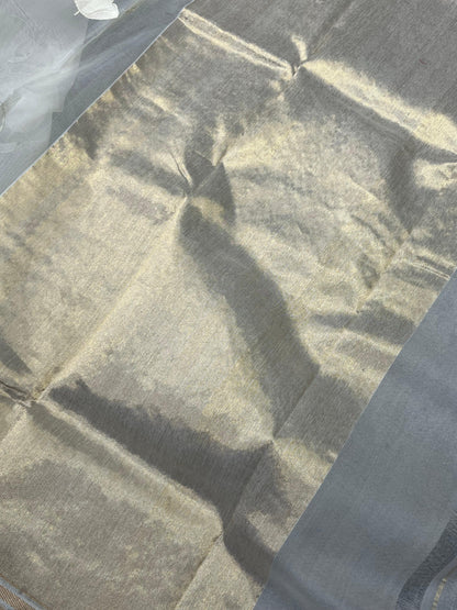 WHITE PURE HANDLOOM CHANDERI SAREE