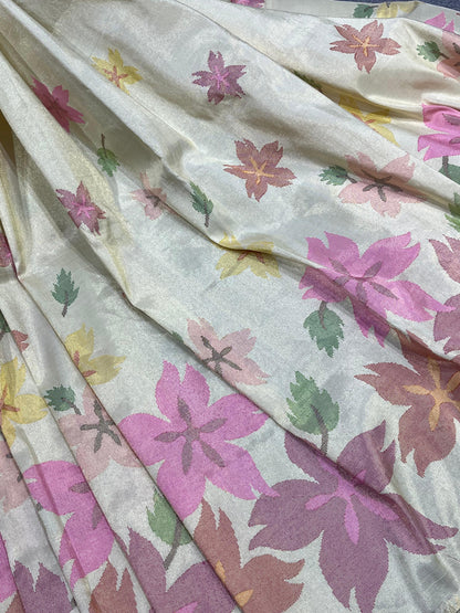 IVORY TISSUE PURE HANDLOOM PAITHANI SAREE