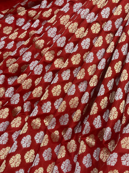 RED SILK PURE HANDLOOM BANARASI SAREE