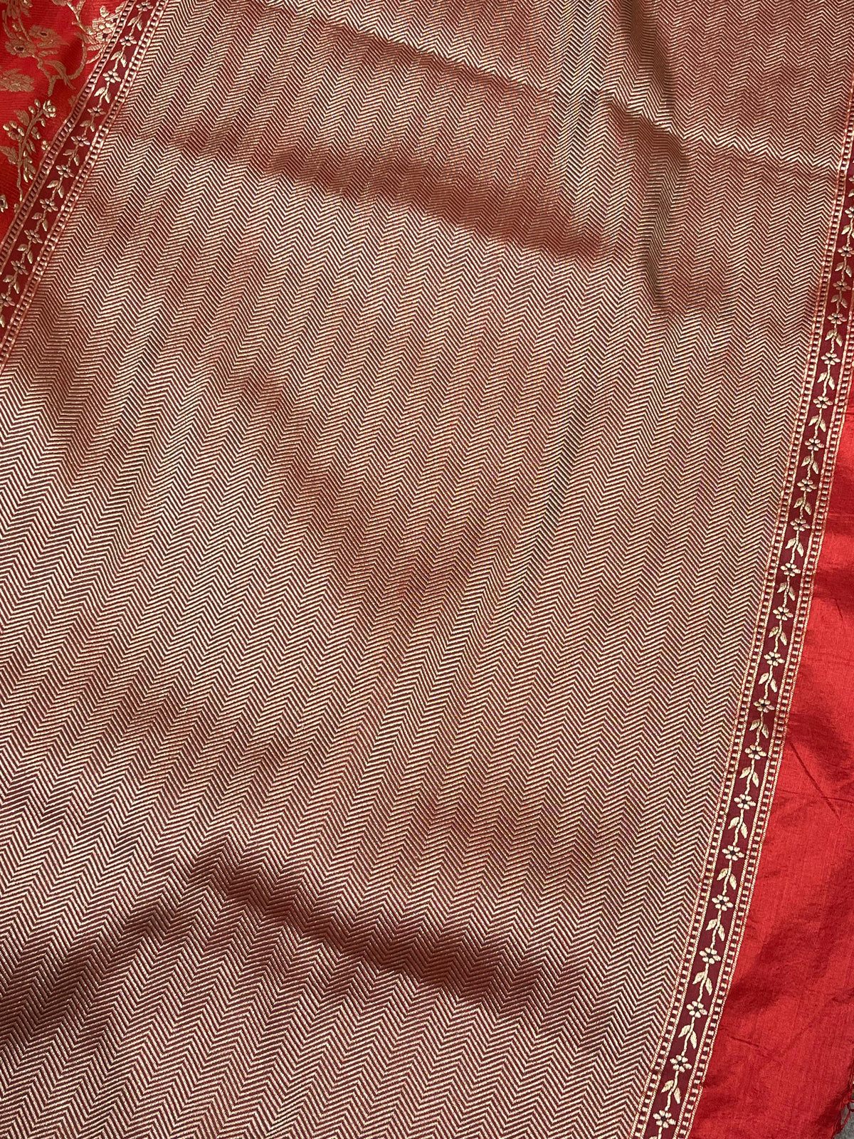 RED SILK PURE HANDLOOM BANARASI SAREE