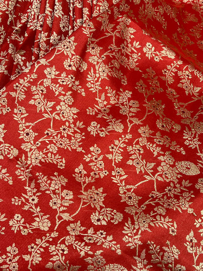 RED SILK PURE HANDLOOM BANARASI SAREE
