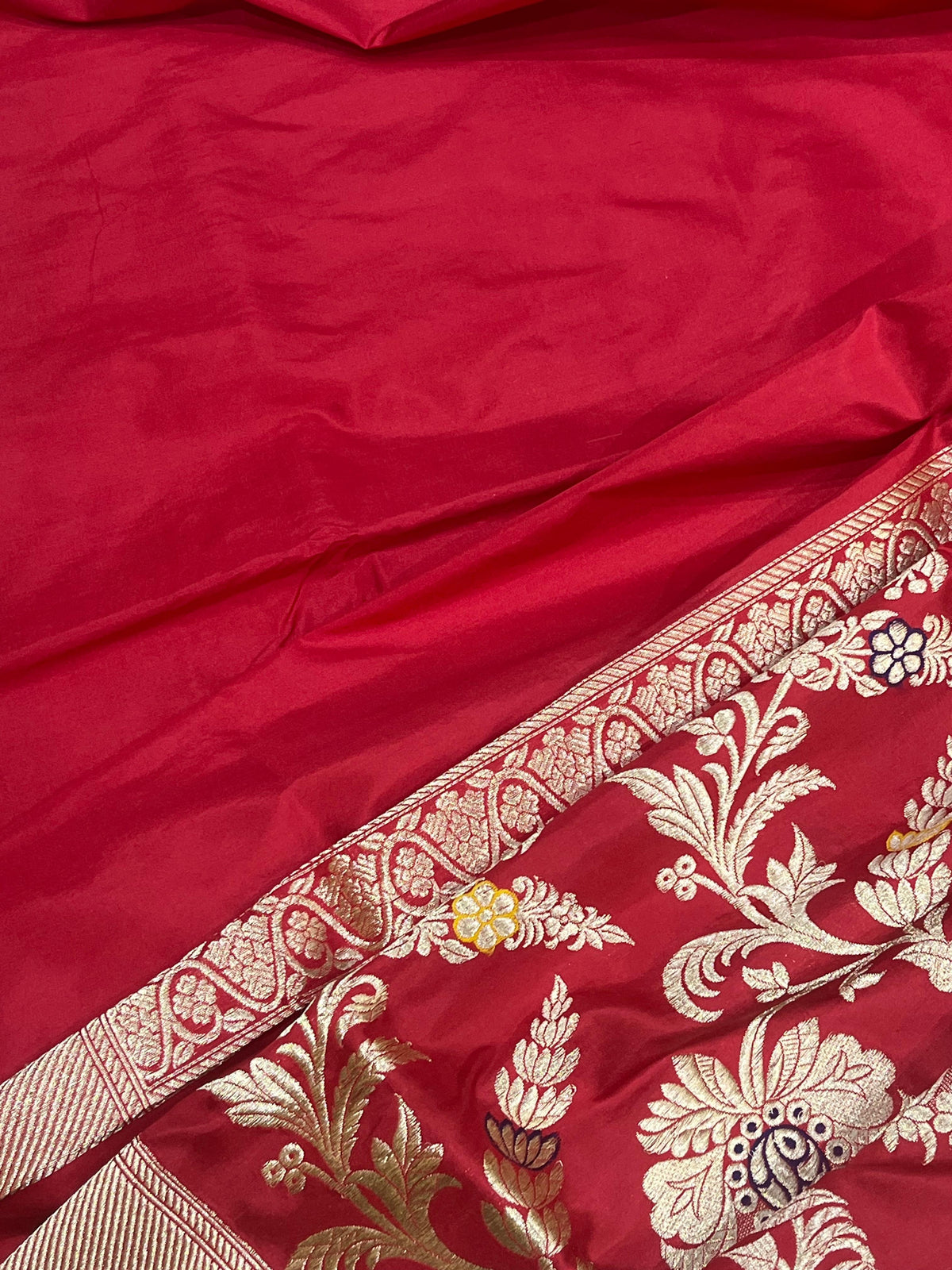RED SILK PURE HANDLOOM BANARASI SAREE