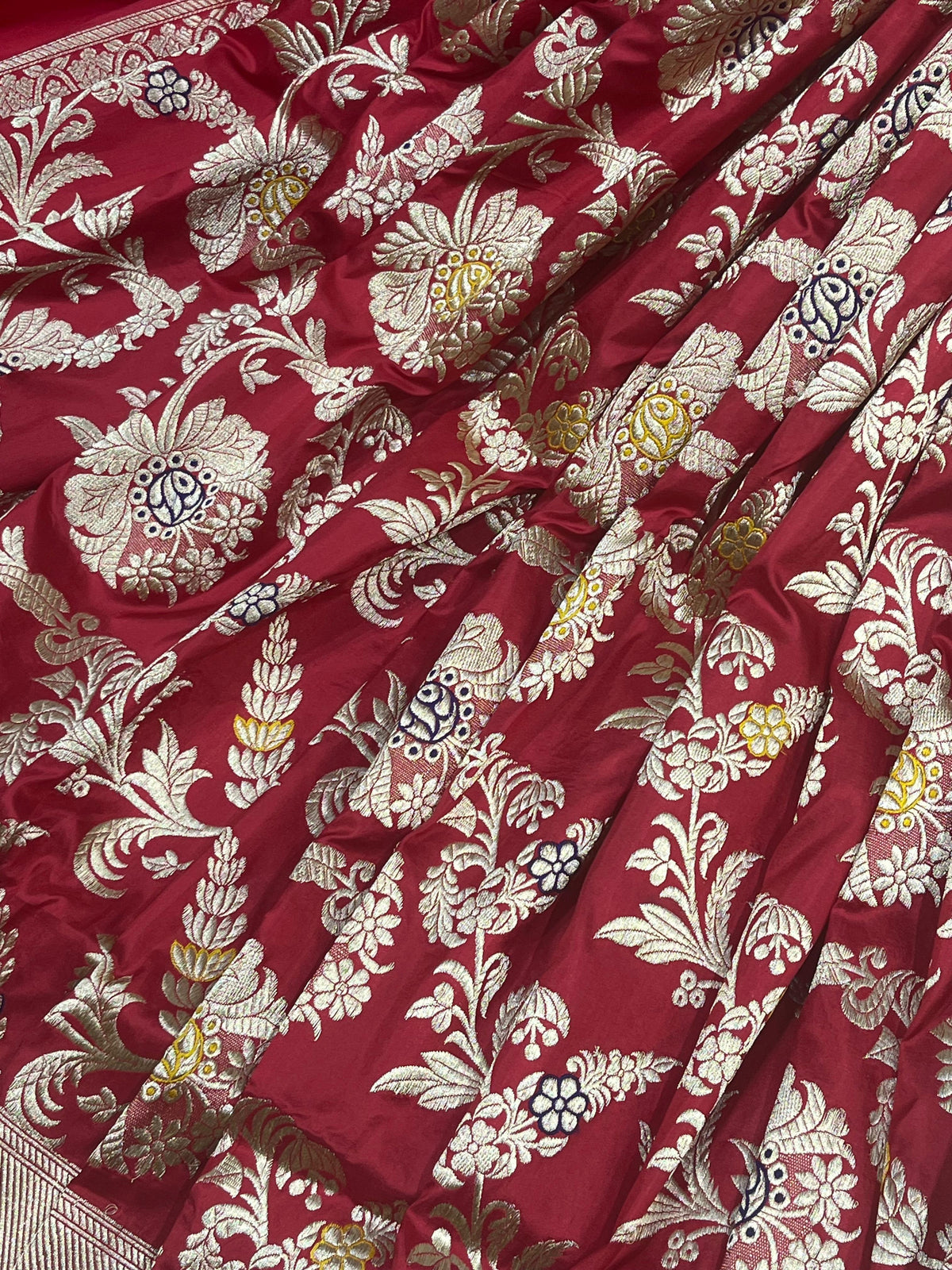 RED SILK PURE HANDLOOM BANARASI SAREE