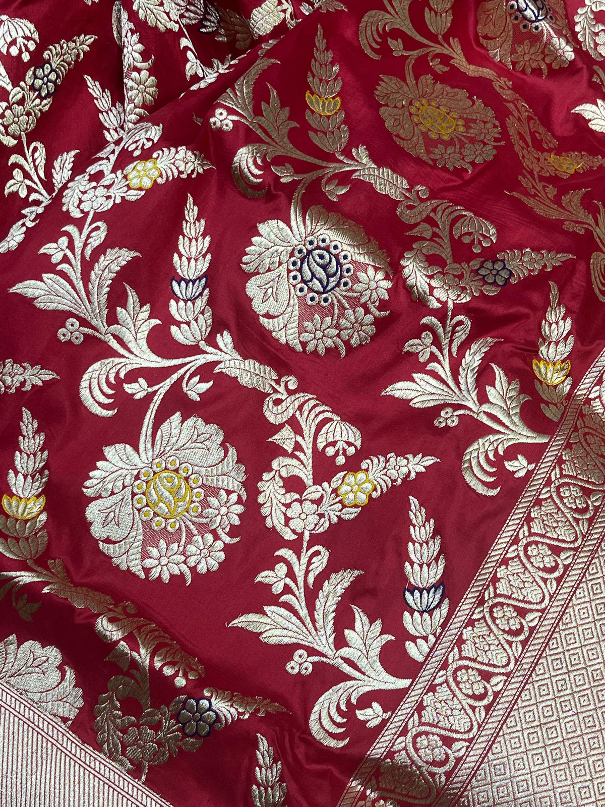 RED SILK PURE HANDLOOM BANARASI SAREE