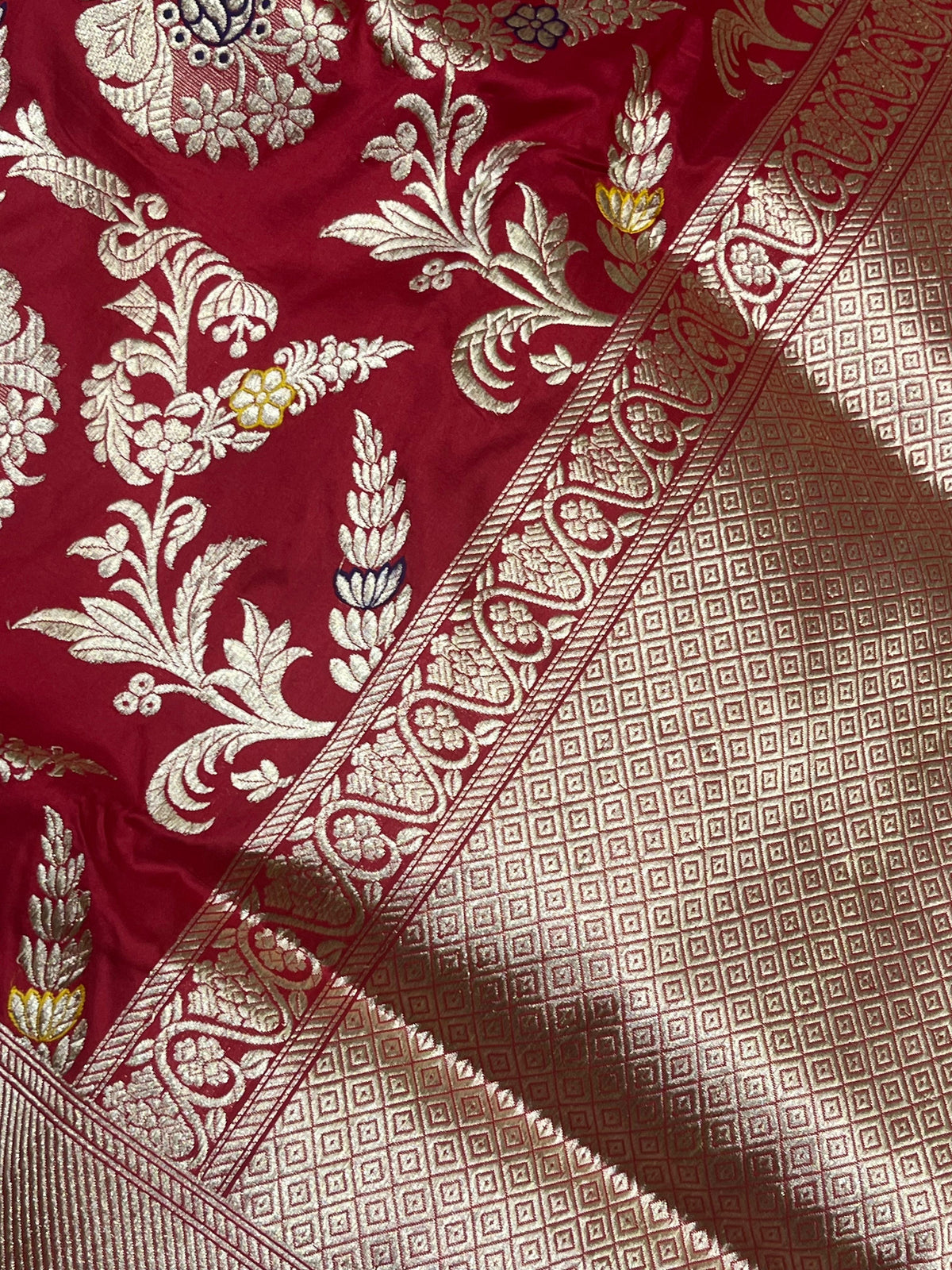RED SILK PURE HANDLOOM BANARASI SAREE