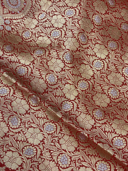 RED SILK PURE HANDLOOM BANARASI SAREE