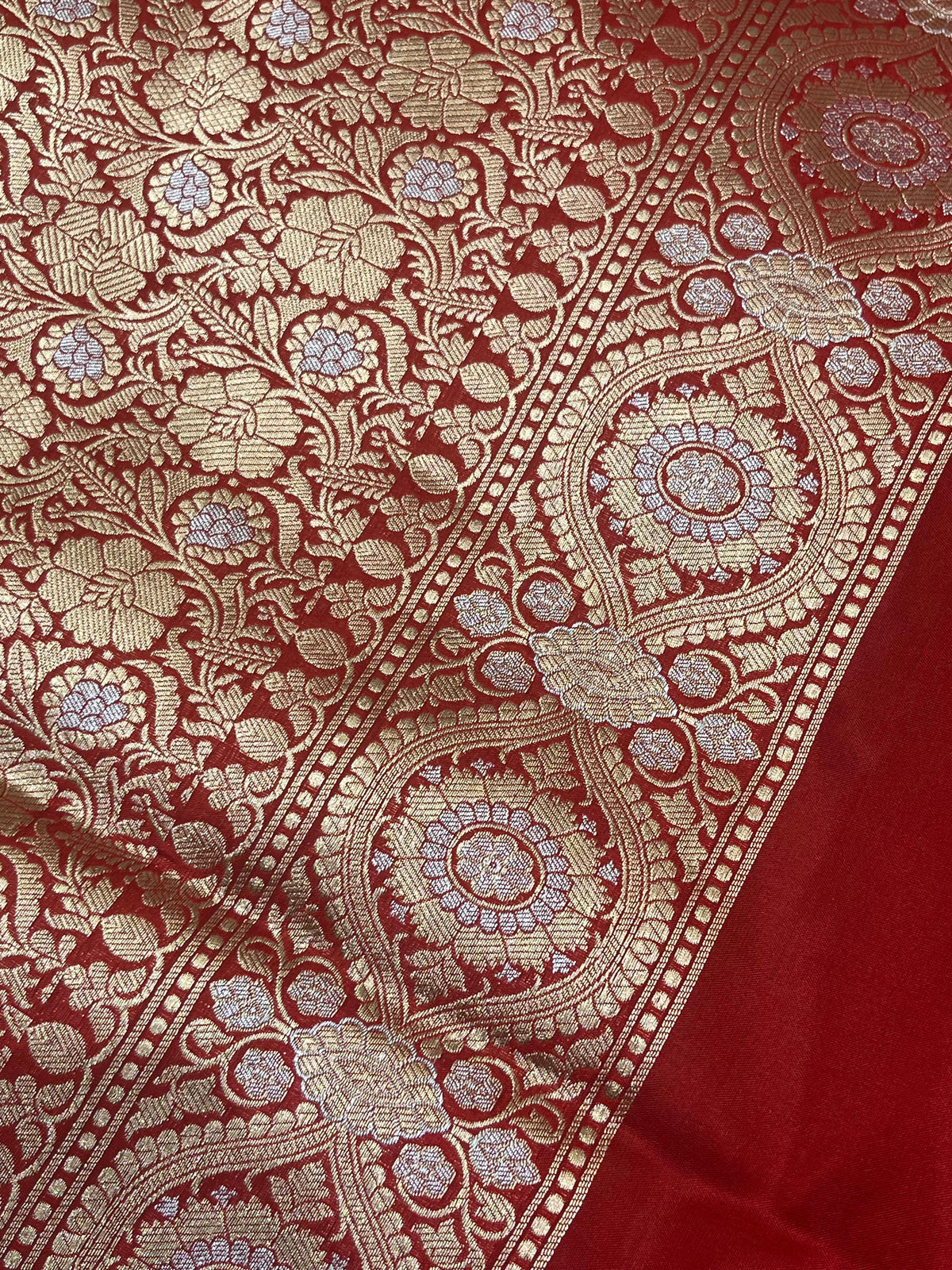 RED SILK PURE HANDLOOM BANARASI SAREE