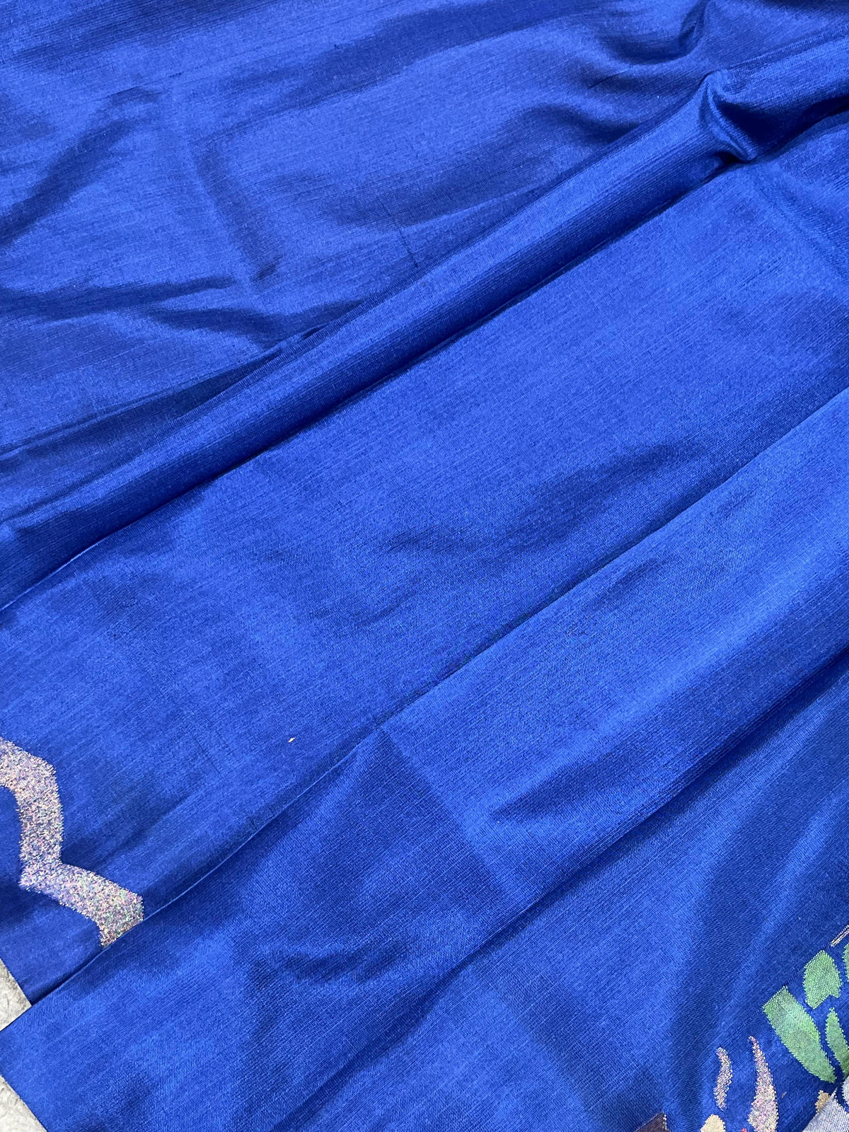 ROYAL BLUE SILK PURE HANDLOOM UPADDA JAMDANI SAREE