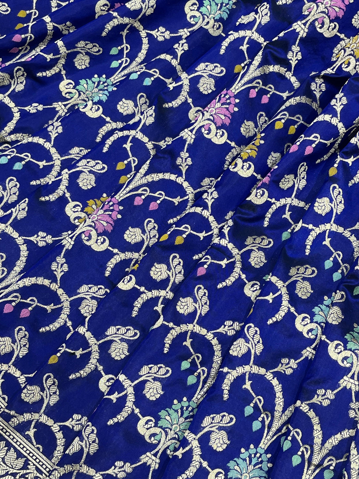 ROYAL BLUE SILK PURE HANDLOOM BANARASI SAREE