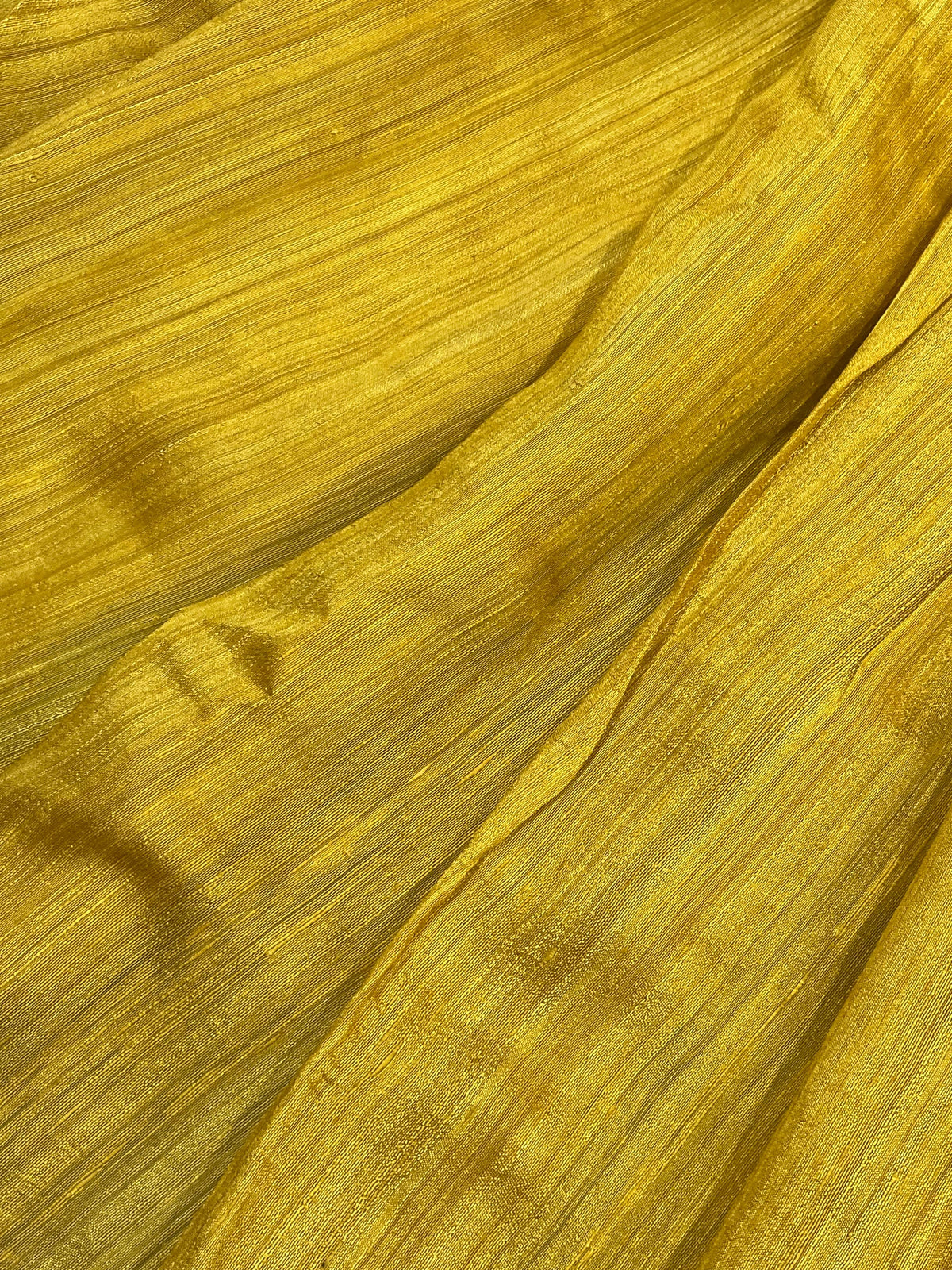 MUSTARD YELLOW PURE HANDLOOM TASSAR SAREE