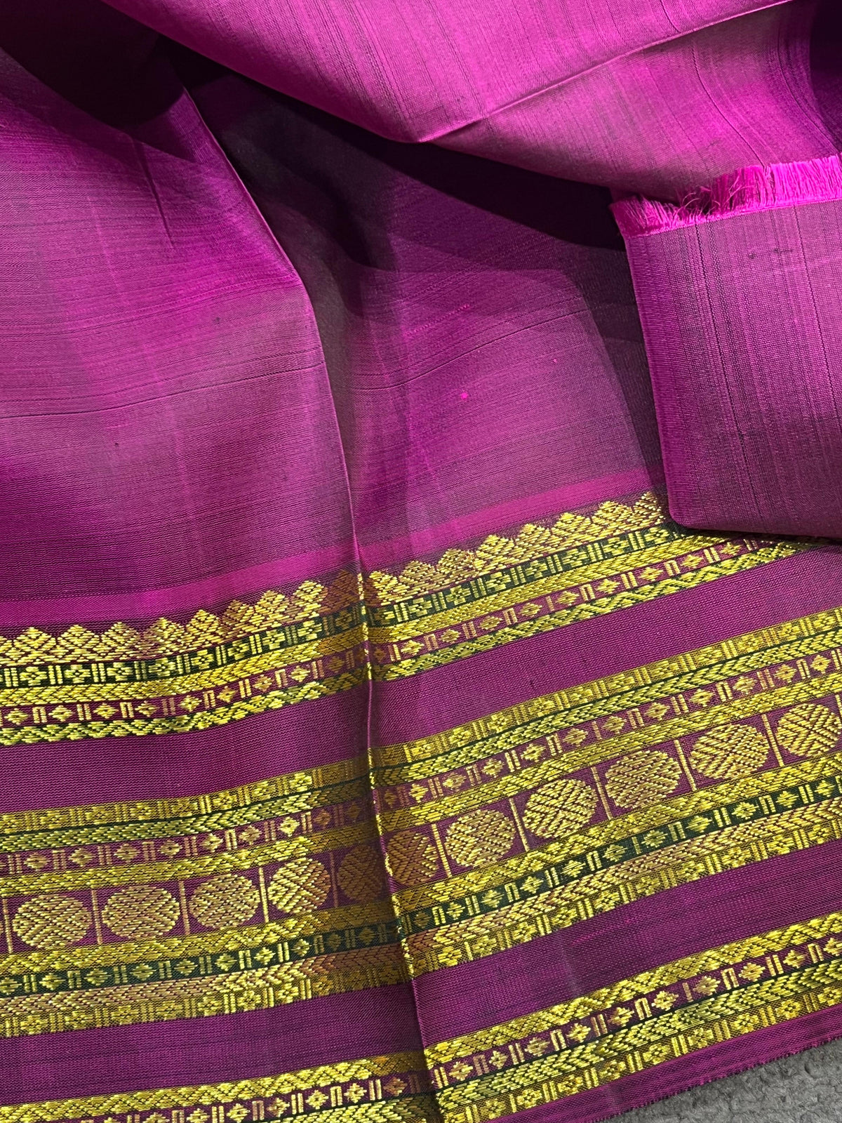 GREEN SILK PURE HANDLOOM  KANJIVARAM SAREE