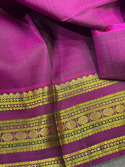 GREEN SILK PURE HANDLOOM  KANJIVARAM SAREE