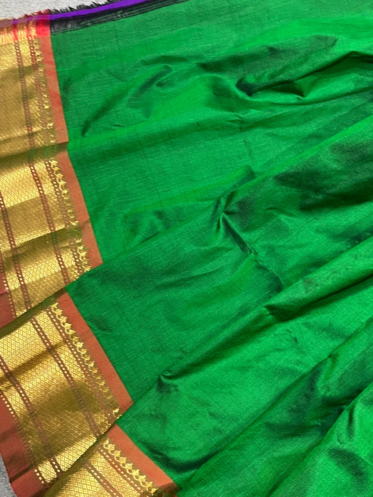 GREEN SILK PURE HANDLOOM PAITHANI SAREE