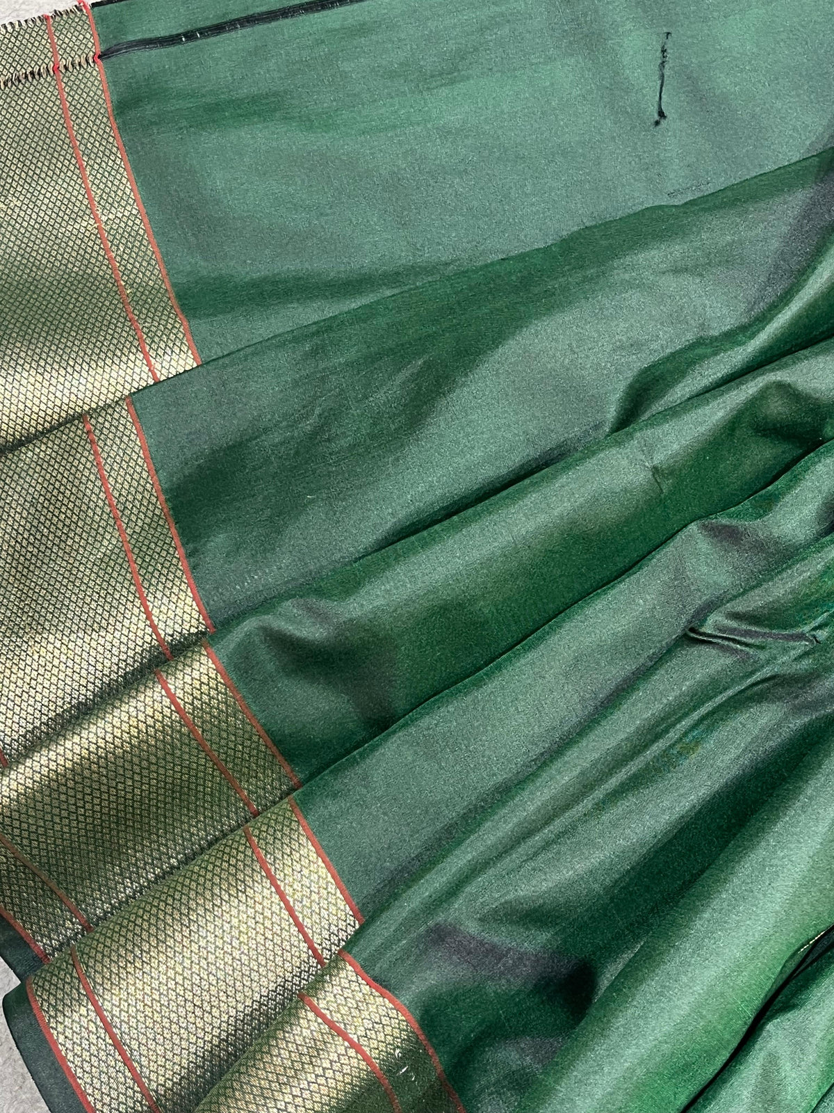 GREEN MULBERRY SILK PURE HANDLOOM PAITHANI SAREE
