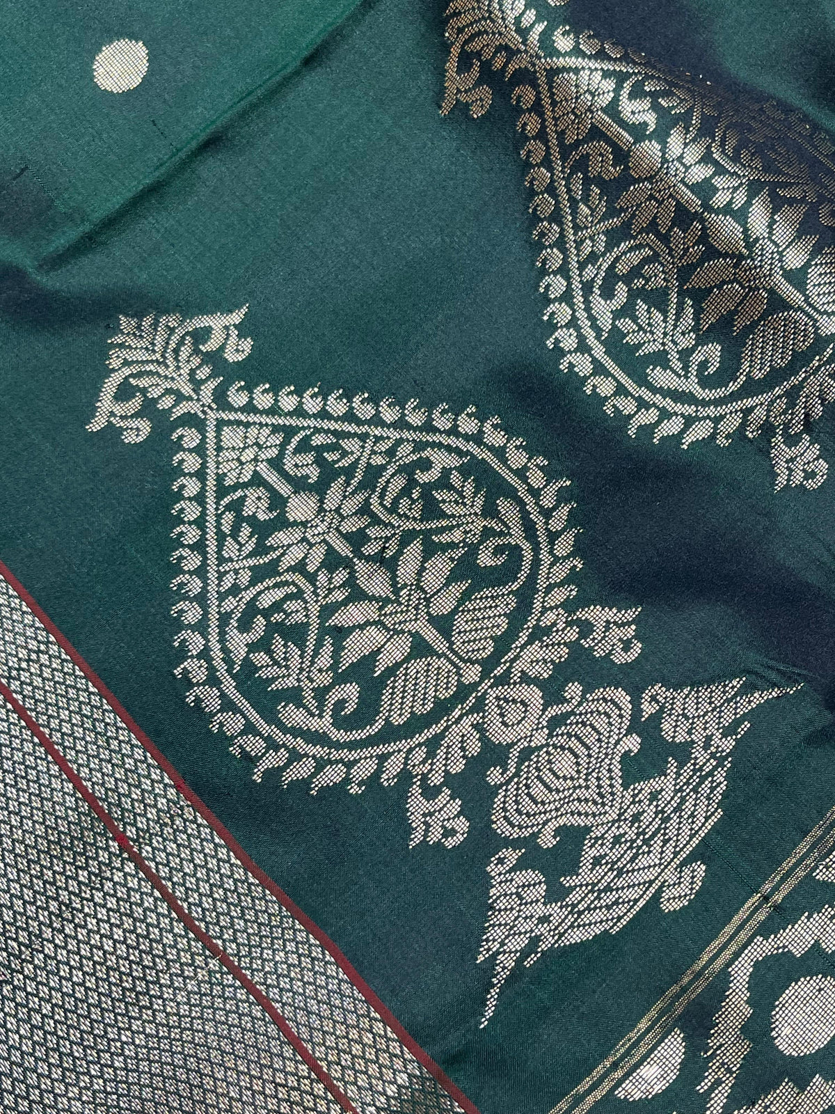 GREEN MULBERRY SILK PURE HANDLOOM PAITHANI SAREE