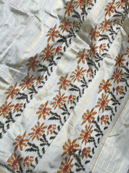 DEEP PURPLE SILK PURE HANDLOOM IKKAT SAREE