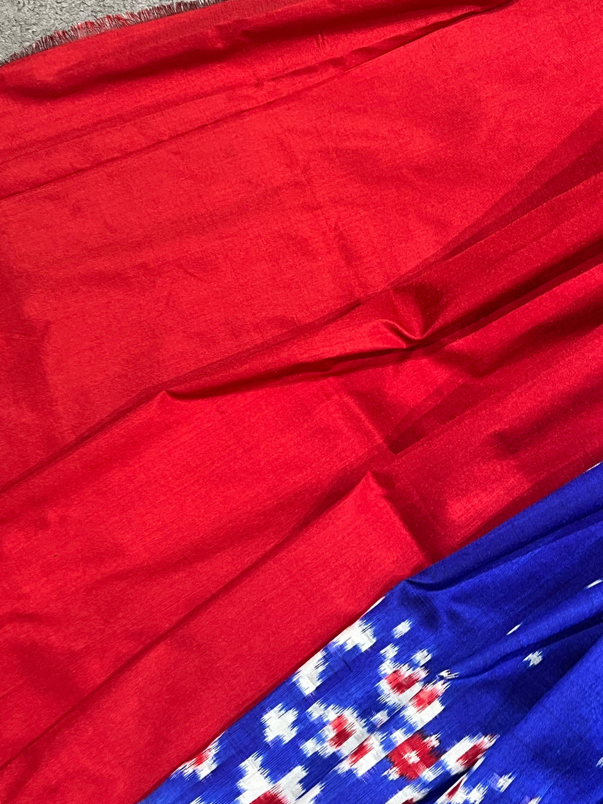 ROYAL BLUE SILK PURE HANDLOOM IKKAT SAREE